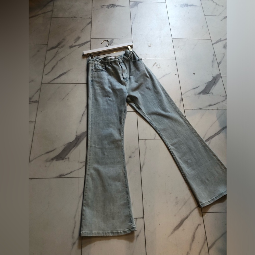GREY LAB Gray Flare Wide Leg Jeans